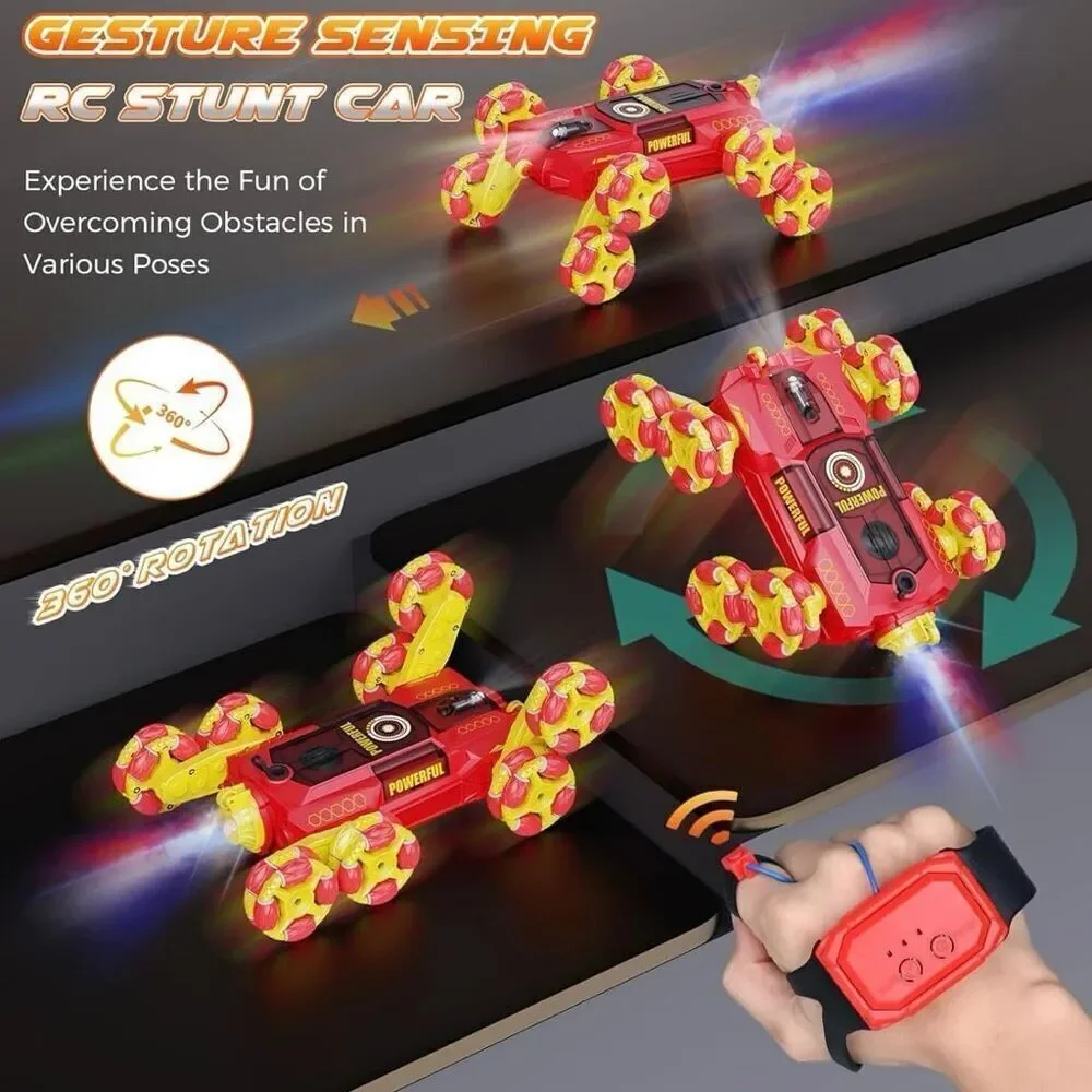 Brand New 8WD Gesture Sensing Kids RC Stunt Car – Spray, Lights & Sound